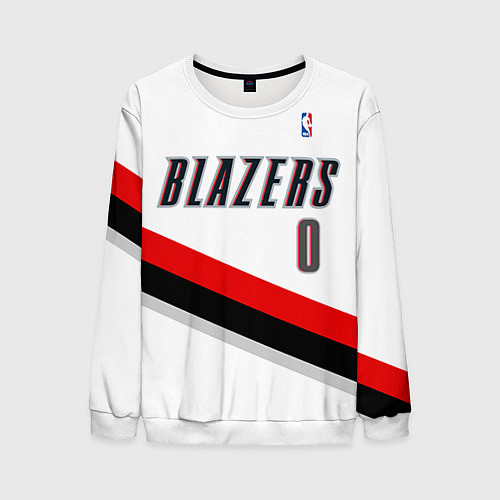 Мужской свитшот Portland Trail Blazers 0 / 3D-Белый – фото 1