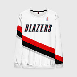 Свитшот мужской Portland Trail Blazers, цвет: 3D-белый