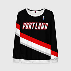 Свитшот мужской Portland Trail Blazers, цвет: 3D-белый
