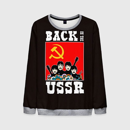 Мужской свитшот Back In The USSR / 3D-Меланж – фото 1