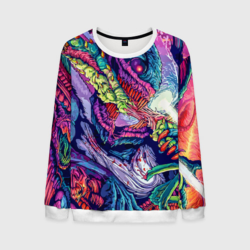 Мужской свитшот Hyper Beast Style / 3D-Белый – фото 1