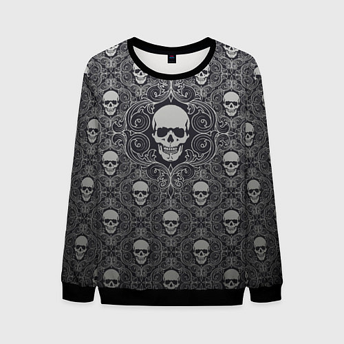 Мужской свитшот Black Milk: Skulls / 3D-Черный – фото 1