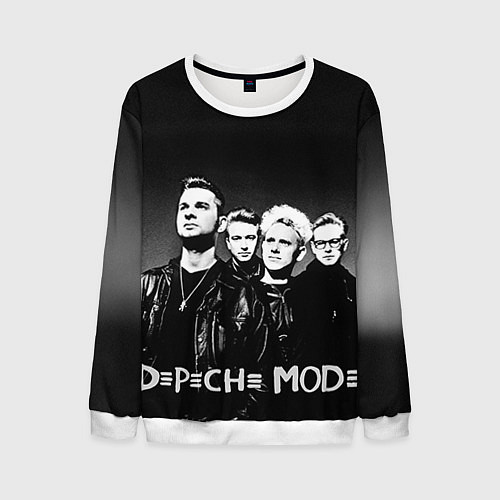 Мужской свитшот Depeche Mode: mono / 3D-Белый – фото 1