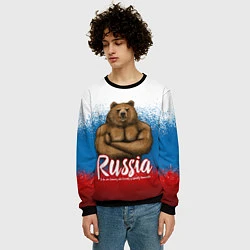 Свитшот мужской Russian Bear, цвет: 3D-черный — фото 2