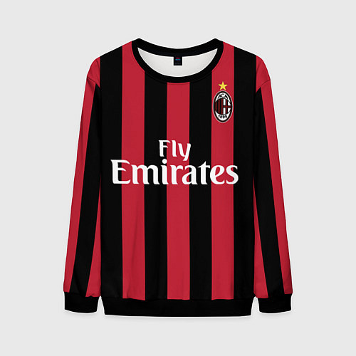 Мужской свитшот Milan FC: Form 2018 / 3D-Черный – фото 1