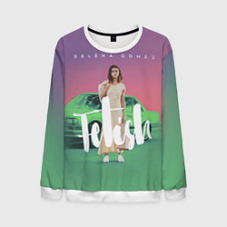 Свитшот мужской Selena Gomez: Green Fetish, цвет: 3D-белый