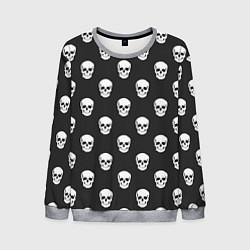 Свитшот мужской BFMV: Skulls, цвет: 3D-меланж