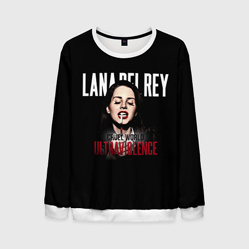 Мужской свитшот Cruel World Ultraviolence / 3D-Белый – фото 1