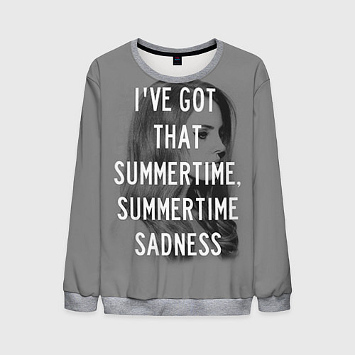 Мужской свитшот Lana Del Rey / 3D-Меланж – фото 1