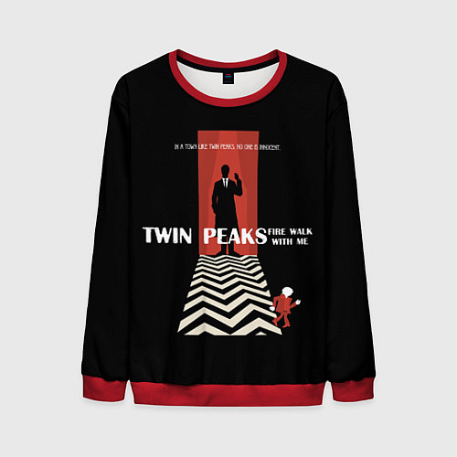 Мужской свитшот Twin Peaks Man / 3D-Красный – фото 1