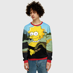 Свитшот мужской Mona Liza, цвет: 3D-красный — фото 2