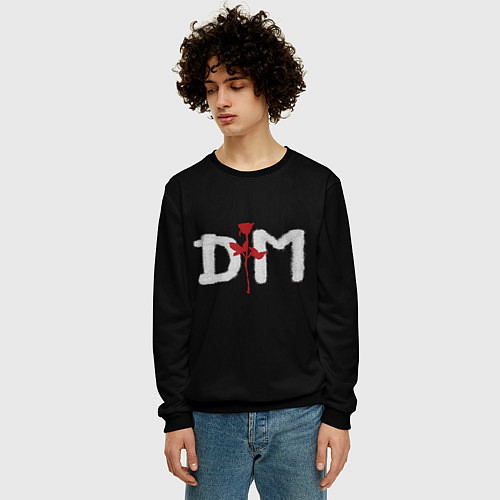 Мужской свитшот DM: Rose / 3D-Черный – фото 3