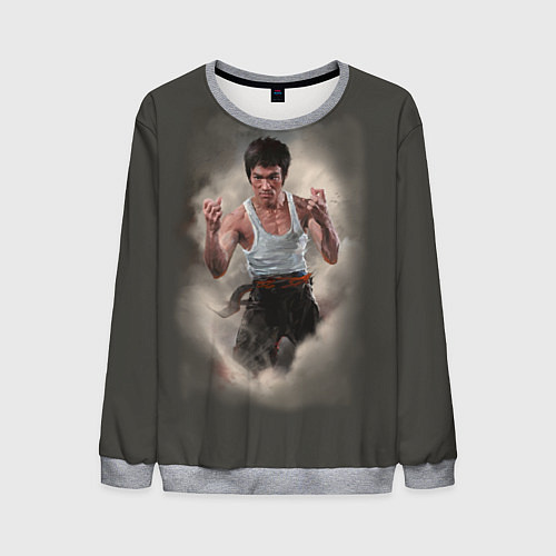 Мужской свитшот Брюс Ли / 3D-Меланж – фото 1