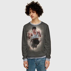 Свитшот мужской Брюс Ли, цвет: 3D-меланж — фото 2