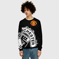 Свитшот мужской Man United: Black Collection, цвет: 3D-черный — фото 2