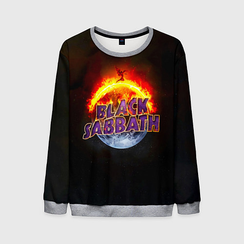 Мужской свитшот Black Sabbath земля в огне / 3D-Меланж – фото 1