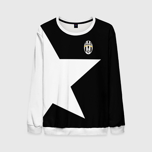Мужской свитшот FC Juventus: Star / 3D-Белый – фото 1