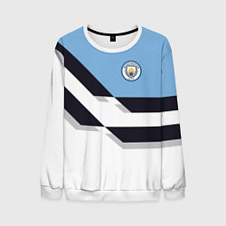 Свитшот мужской Manchester City FC: White style, цвет: 3D-белый