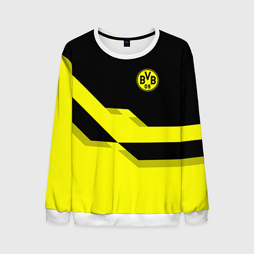 Мужской свитшот BVB FC: Yellow style / 3D-Белый – фото 1