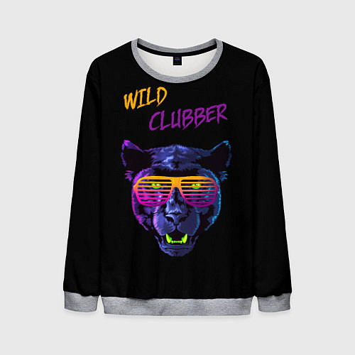 Мужской свитшот Wild Clubber / 3D-Меланж – фото 1