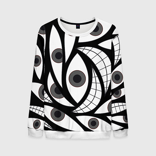 Мужской свитшот Alchemist Eyes / 3D-Белый – фото 1