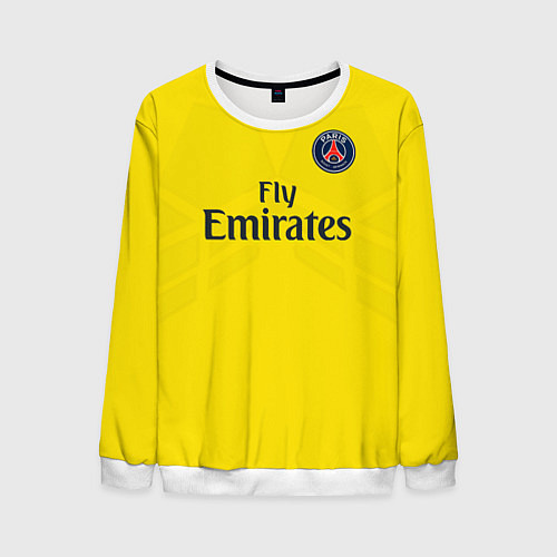 Мужской свитшот PSG FC: Neymar Away 17/18 / 3D-Белый – фото 1