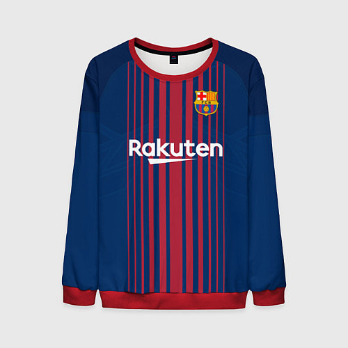 Мужской свитшот Barcelona FC: Neymar Home 17/18 / 3D-Красный – фото 1