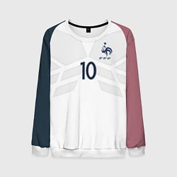 Свитшот мужской Сборная Франции: Бензема ЧМ-2018, цвет: 3D-белый