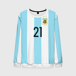 Свитшот мужской Сборная Аргентины: Диабола ЧМ-2018, цвет: 3D-белый