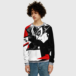 Свитшот мужской Persona 5, цвет: 3D-меланж — фото 2