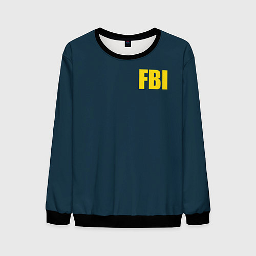 Мужской свитшот FBI / 3D-Черный – фото 1