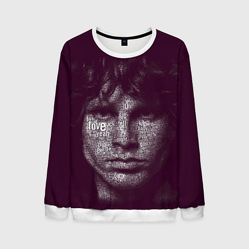 Мужской свитшот The Doors: Jim Morrison / 3D-Белый – фото 1
