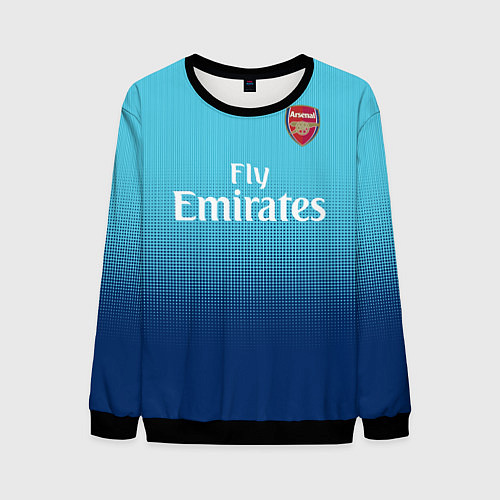 Мужской свитшот Arsenal FC: Ozil Blue Away 17/18 / 3D-Черный – фото 1