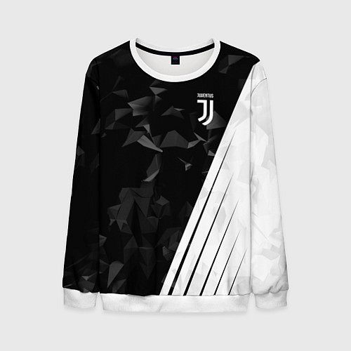 Мужской свитшот FC Juventus: Abstract / 3D-Белый – фото 1