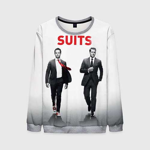 Мужской свитшот Suits / 3D-Меланж – фото 1