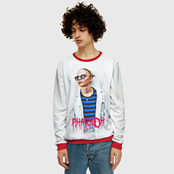 Свитшот мужской Pharaoh: White side, цвет: 3D-красный — фото 2