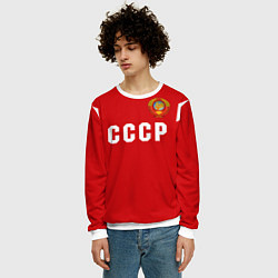 Свитшот мужской Сборная СССР 1988, цвет: 3D-белый — фото 2