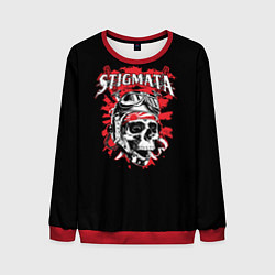Свитшот мужской Stigmata Skull, цвет: 3D-красный