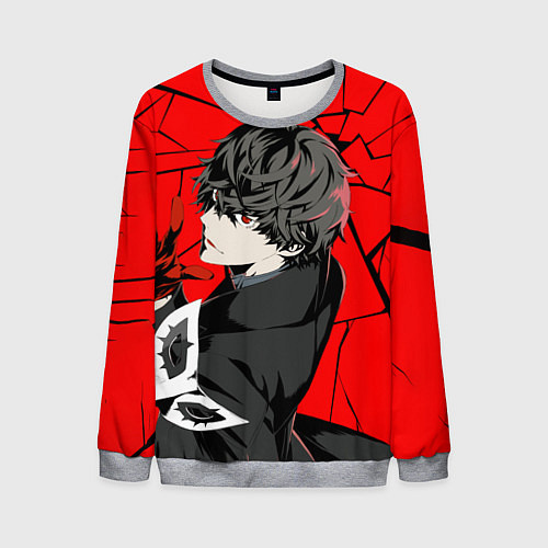 Мужской свитшот Persona 5 / 3D-Меланж – фото 1