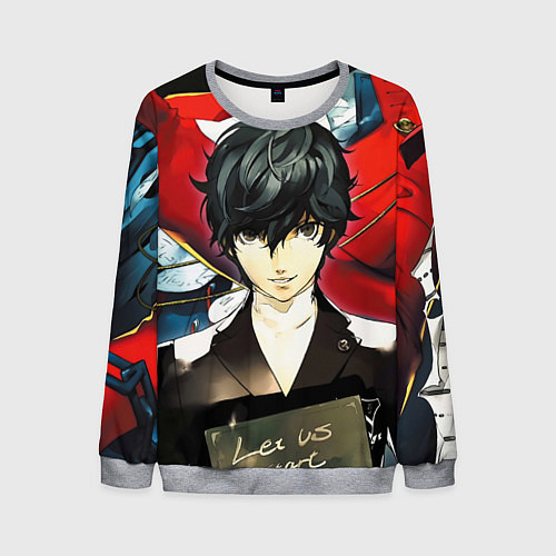 Мужской свитшот Persona 5 / 3D-Меланж – фото 1