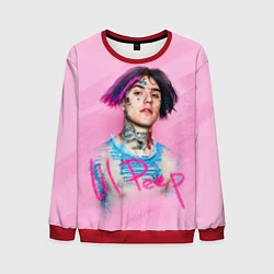 Свитшот мужской Lil Peep: Pink Style, цвет: 3D-красный