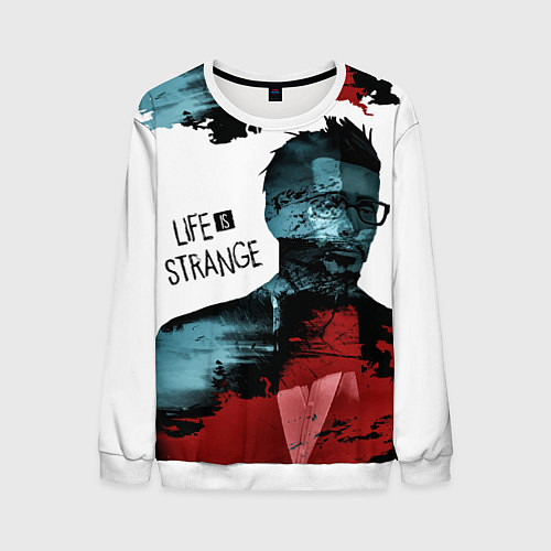 Мужской свитшот Jefferson: Life is Strange / 3D-Белый – фото 1