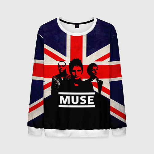 Мужской свитшот Muse UK / 3D-Белый – фото 1