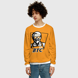 Свитшот мужской BTC vs KFC, цвет: 3D-белый — фото 2