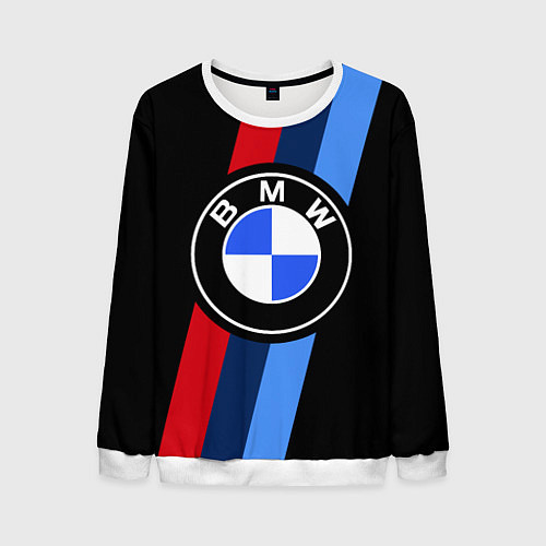 Мужской свитшот BMW 2021 M SPORT БМВ М СПОРТ / 3D-Белый – фото 1