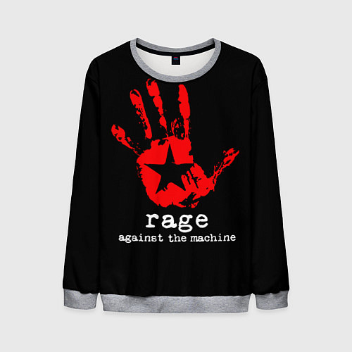 Мужской свитшот Rage: Against the Machine / 3D-Меланж – фото 1