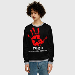 Свитшот мужской Rage: Against the Machine, цвет: 3D-меланж — фото 2