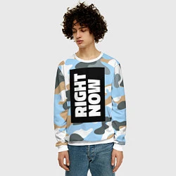 Свитшот мужской Off-White: Military Right Now, цвет: 3D-белый — фото 2