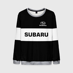 Свитшот мужской Subaru: Black Sport, цвет: 3D-меланж