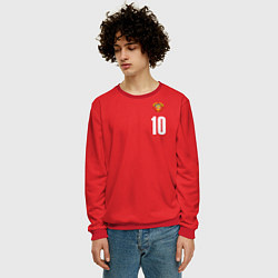 Свитшот мужской Сборная СССР по баскетболу, цвет: 3D-красный — фото 2